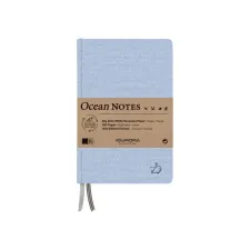 Notitieboek Aurora Ocean A5 192blz lijn 80gr linnenstructuur kaft blauw Notitieboek Aurora Ocean A5 192blz lijn 80gr linnenstructuur kaft blauw