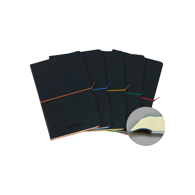 Notitieboek Aurora Tesoro A5 192blz lijn 80gr assorti