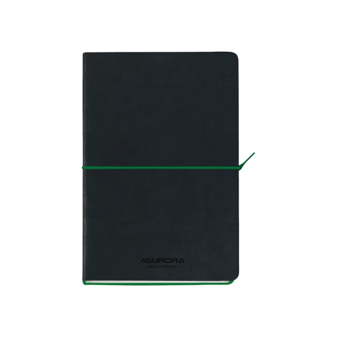 Notitieboek Aurora Tesoro A5 192blz lijn 80gr groen
