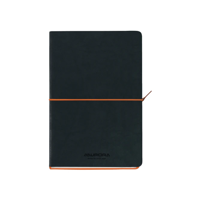 Notitieboek Aurora Tesoro A5 192blz lijn 80gr oranje