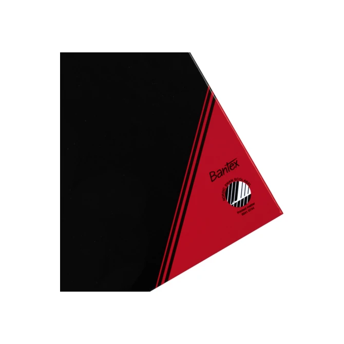 Notitieboek Bantex zwart/rood A4 lijn 70gr 96vel