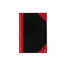 Notitieboek Bantex zwart/rood A5 lijn 70gr 96vel
