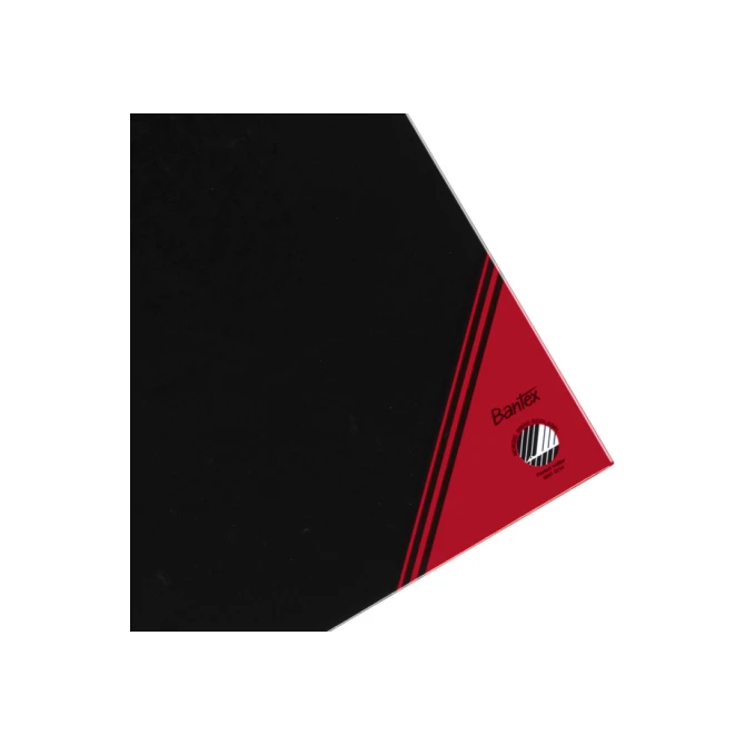 Notitieboek Bantex zwart/rood A5 lijn 70gr 96vel
