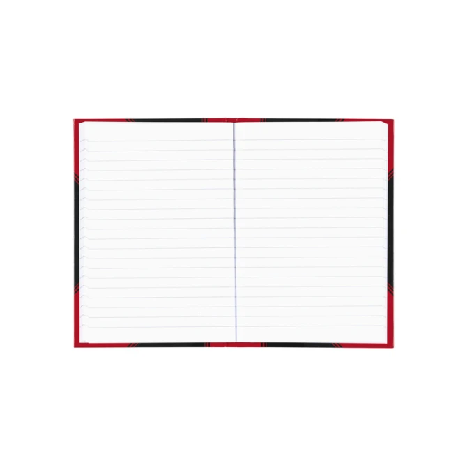 Notitieboek Bantex zwart/rood A5 lijn 70gr 96vel
