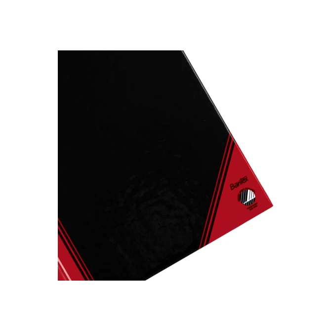 Notitieboek Bantex zwart/rood A6 lijn 70gr 96vel