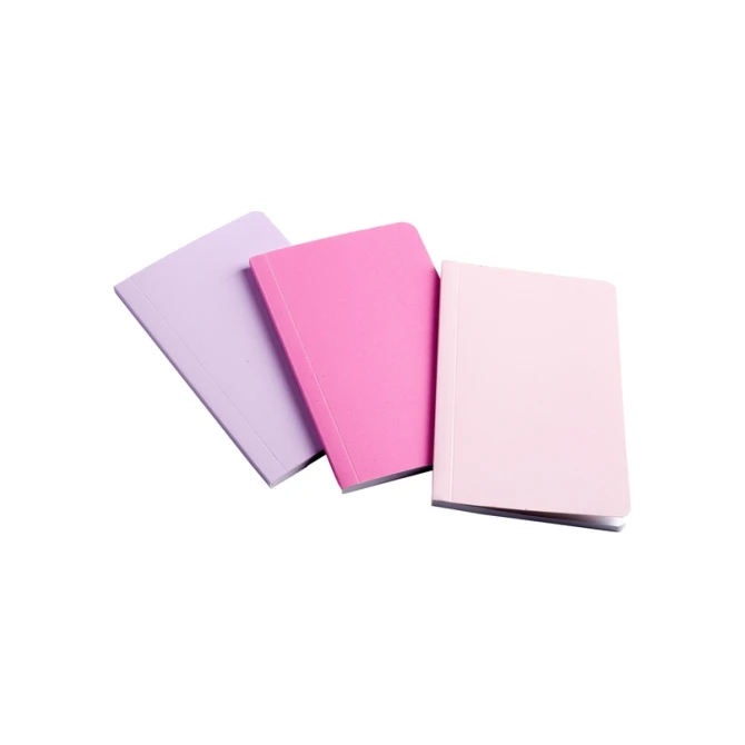 Notitieboek Bruynzeel Teens A6 set à 3 glitterkleuren