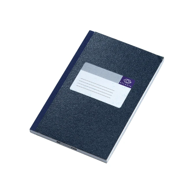 Notitieboek Djois Atlanta gelijmd 165x105mm 128blz blauw