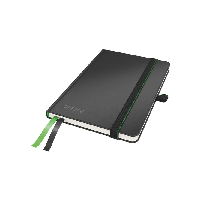 Notitieboek Leitz Complete A6 lijn 160 pagina's 100gr zwart