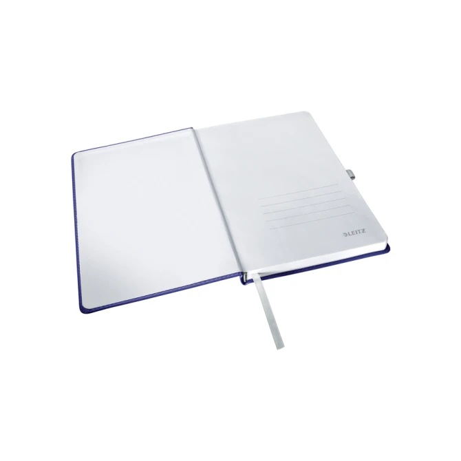 Notitieboek Leitz Style A5 lijn 160 pagina's 100gr blauw