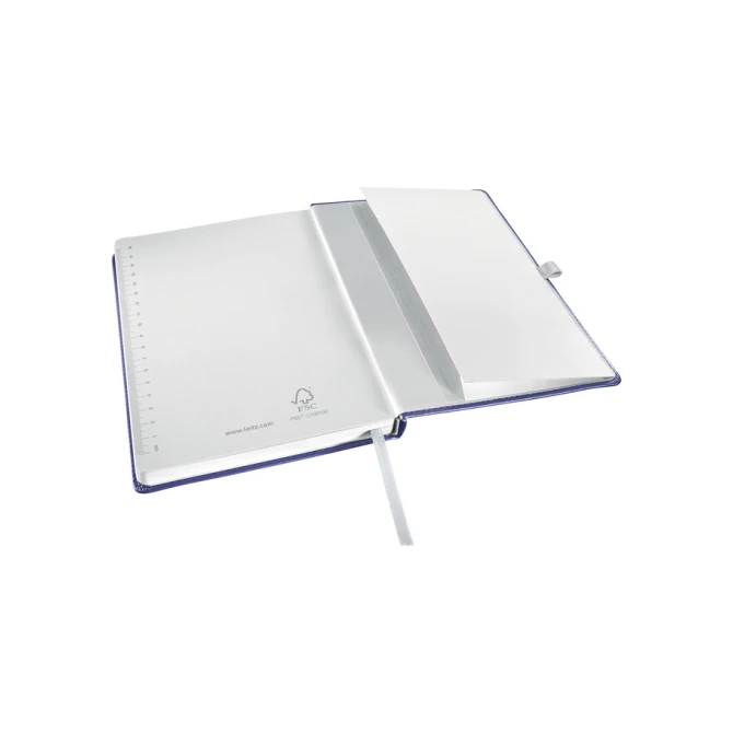 Notitieboek Leitz Style A5 lijn 160 pagina's 100gr blauw