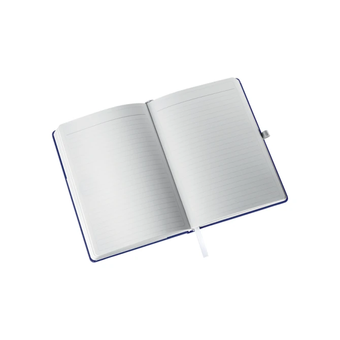 Notitieboek Leitz Style A5 lijn 160 pagina's 100gr blauw