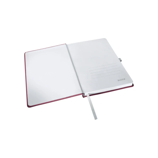 Notitieboek Leitz Style A5 lijn 160 pagina's 100gr rood
