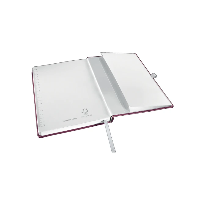 Notitieboek Leitz Style A5 lijn 160 pagina's 100gr rood