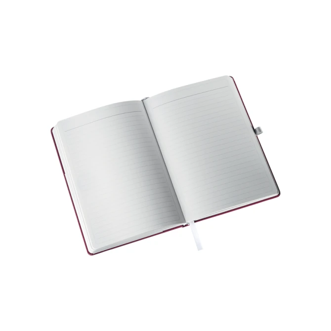 Notitieboek Leitz Style A5 lijn 160 pagina's 100gr rood