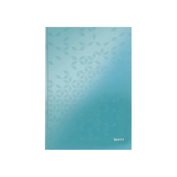 Notitieboek Leitz WOW A4 160 pagina's 90gr lijn ijsblauw