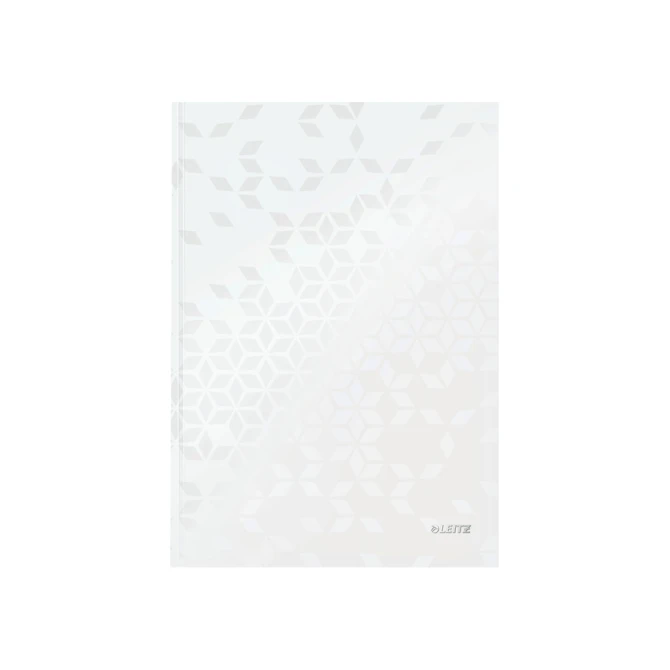 Notitieboek Leitz WOW A4 160blz 90gr lijn wit