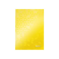 Notitieboek Leitz WOW A5 160blz 90gr lijn geel