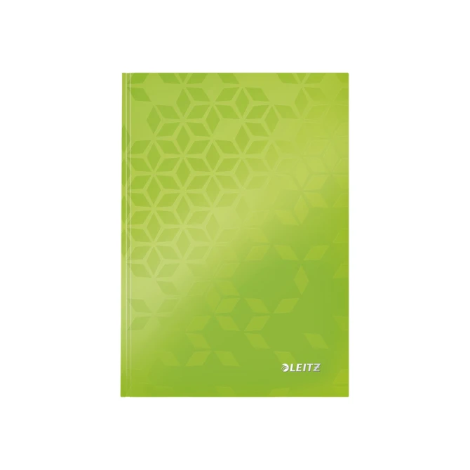 Notitieboek Leitz WOW A5 160blz 90gr lijn groen