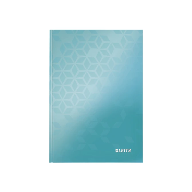 Notitieboek Leitz WOW A5 160blz 90gr lijn ijsblauw