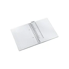 Notitieboek Leitz WOW A5 spiraal PP lijn blauw