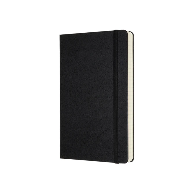 Notitieboek Moleskine Expanded large 130x210mm lijn hard cover zwart