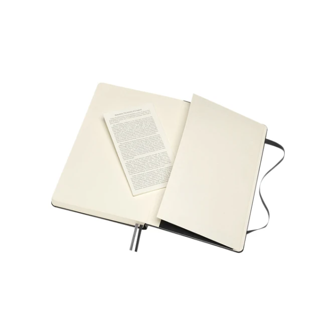 Notitieboek Moleskine Expanded large 130x210mm lijn hard cover zwart