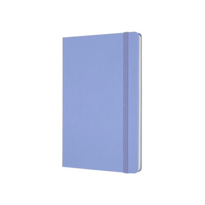 Notitieboek Moleskine large 130x210mm blanco hard cover hydrangea blue