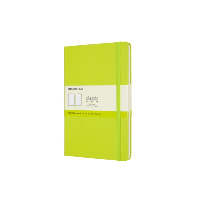 Notitieboek Moleskine large 130x210mm blanco hard cover lemon green