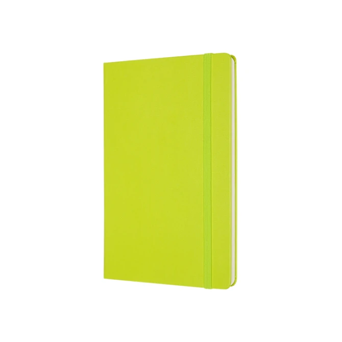 Notitieboek Moleskine large 130x210mm blanco hard cover lemon green