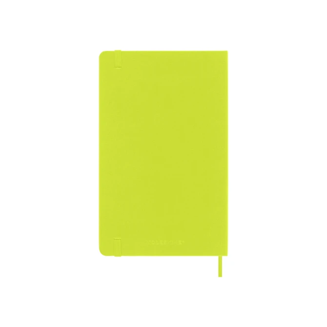 Notitieboek Moleskine large 130x210mm blanco hard cover lemon green