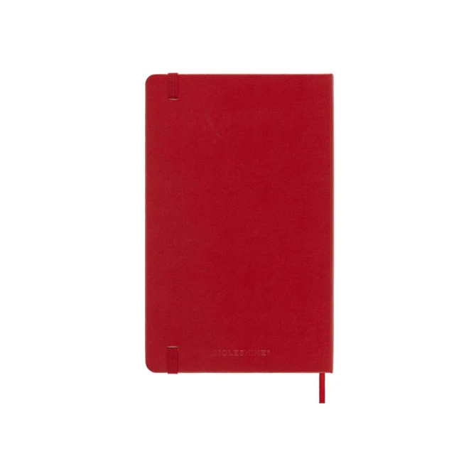 Notitieboek Moleskine large 130x210mm blanco hard cover rood