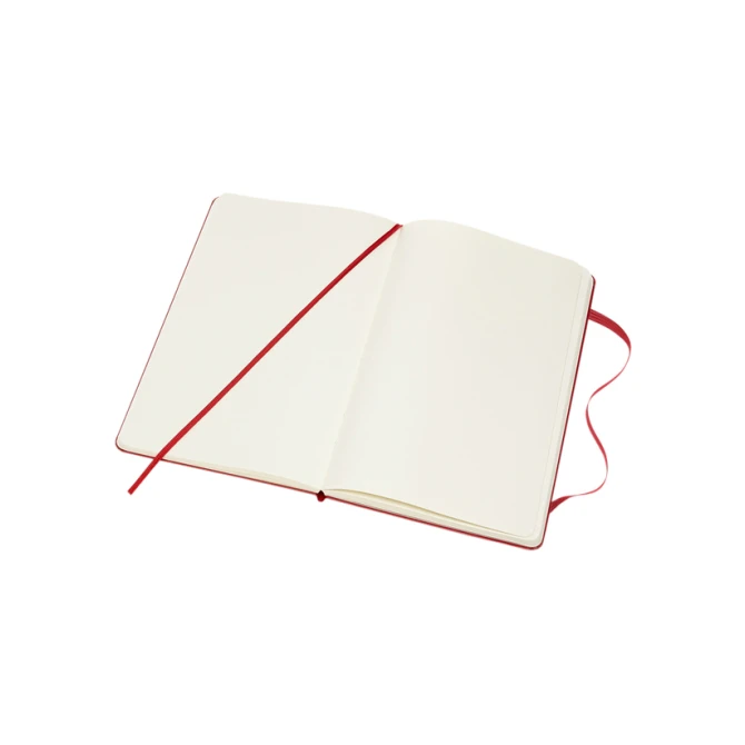 Notitieboek Moleskine large 130x210mm blanco hard cover rood