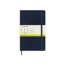 Notitieboek Moleskine large 130x210mm blanco hard cover sapphire blue