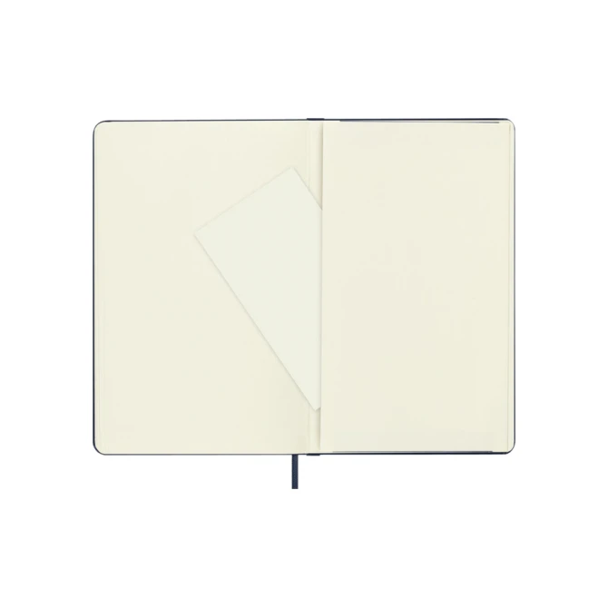 Notitieboek Moleskine large 130x210mm blanco hard cover sapphire blue