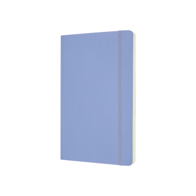 Notitieboek Moleskine large 130x210mm blanco soft cover hydrangea blue