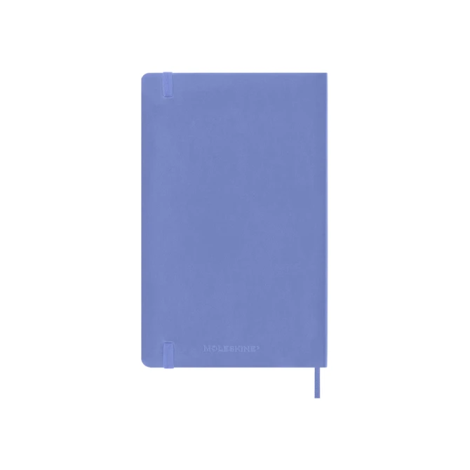 Notitieboek Moleskine large 130x210mm blanco soft cover hydrangea blue
