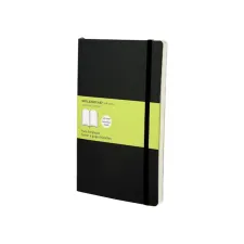 Notitieboek Moleskine large 130x210mm blanco soft cover zwart