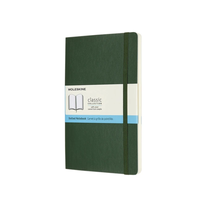 Notitieboek Moleskine large 130x210mm dots soft cover zwart