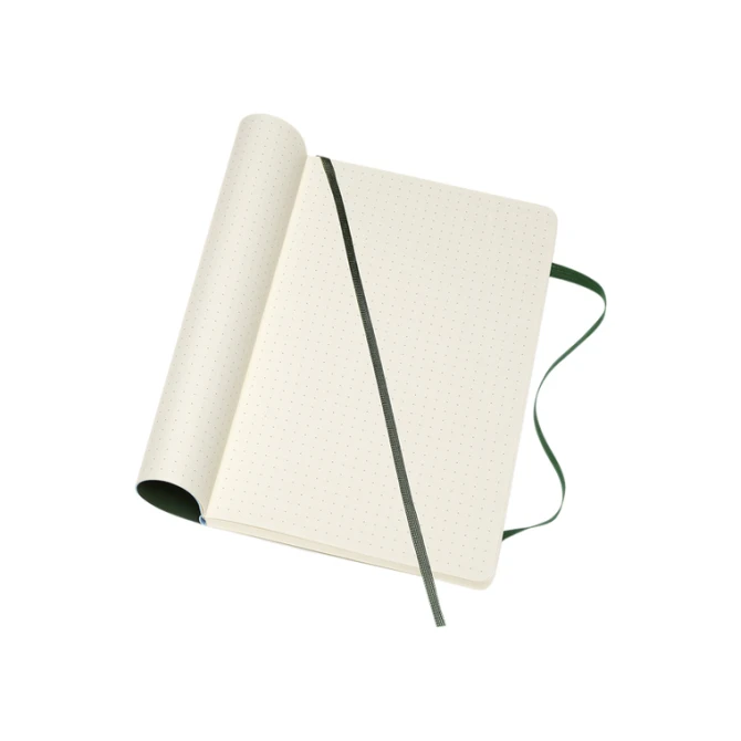 Notitieboek Moleskine large 130x210mm dots soft cover zwart