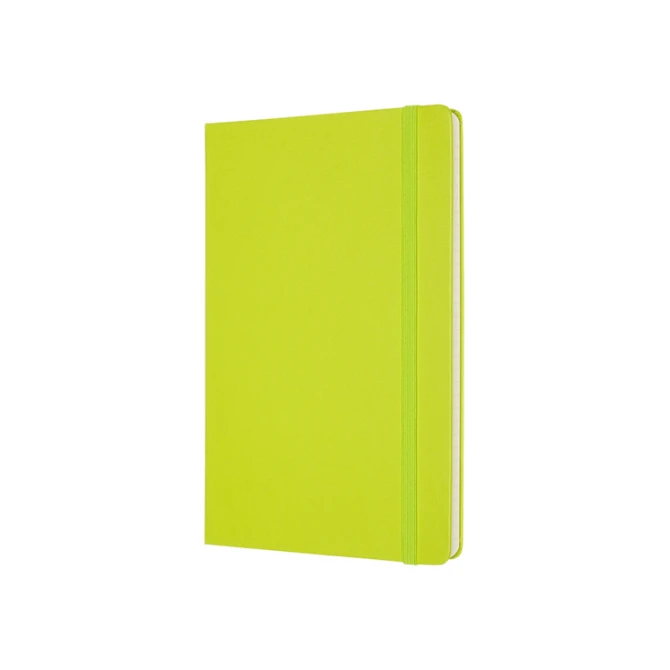 Notitieboek Moleskine large 130x210mm lijn hard cover lemon green