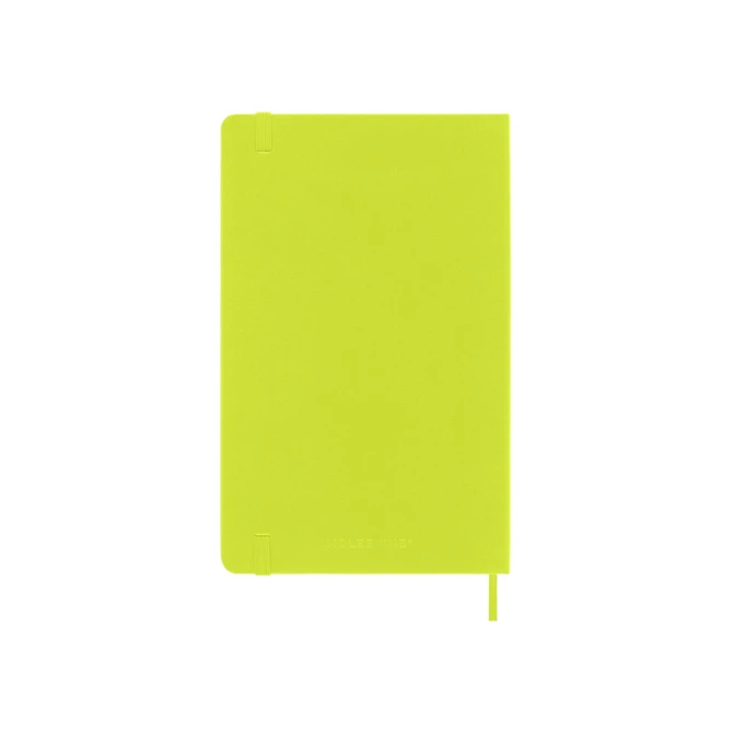 Notitieboek Moleskine large 130x210mm lijn hard cover lemon green