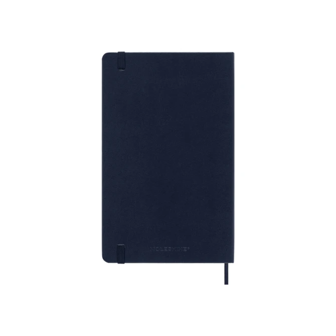 Notitieboek Moleskine large 130X210mm lijn hard cover sapphire blue