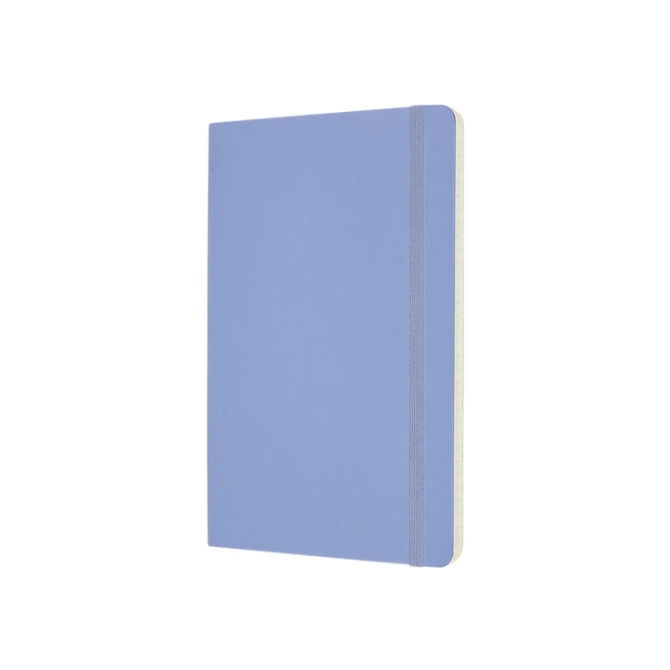 Notitieboek Moleskine large 130x210mm lijn soft cover hydrangea blue