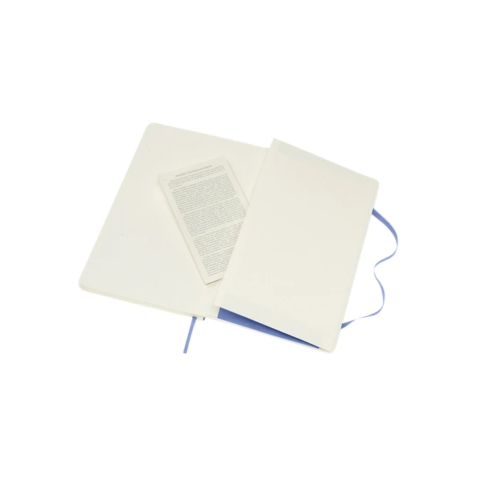 Notitieboek Moleskine large 130x210mm lijn soft cover hydrangea blue
