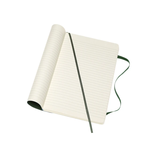 Notitieboek Moleskine large 130x210mm lijn soft cover myrtle green