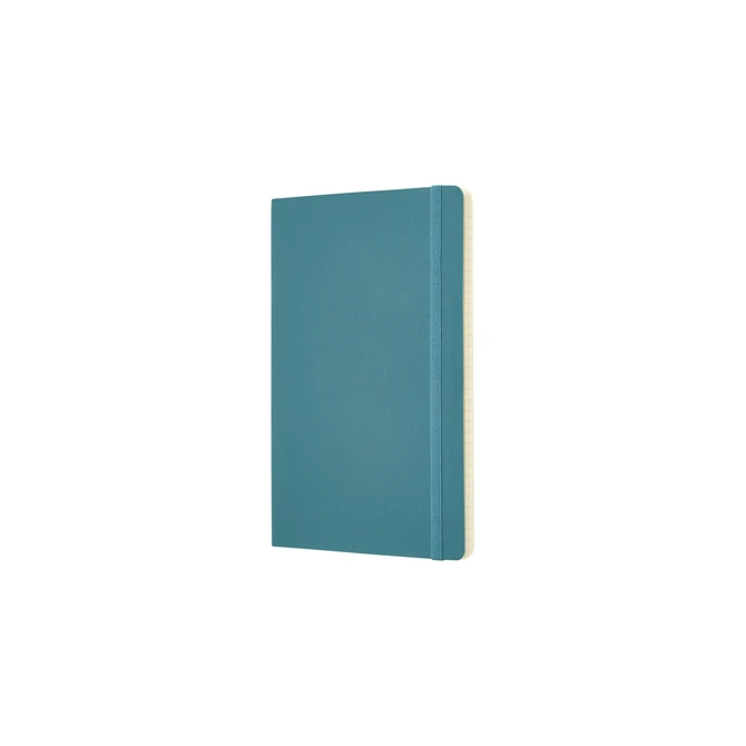 Notitieboek Moleskine large 130x210mm lijn soft cover reef blue