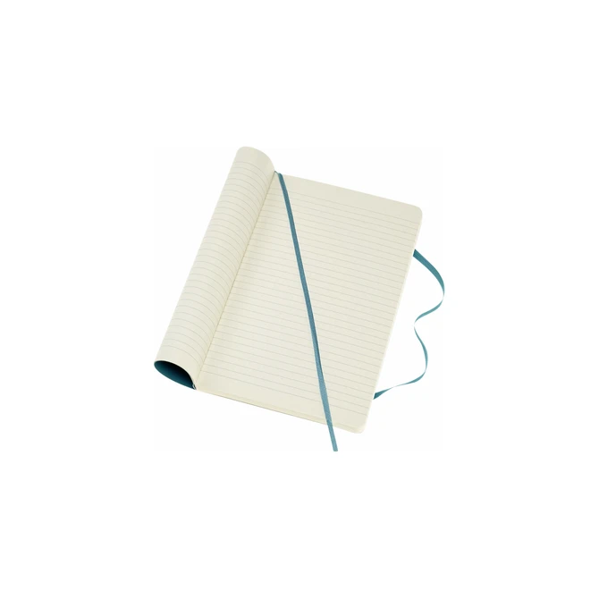 Notitieboek Moleskine large 130x210mm lijn soft cover reef blue