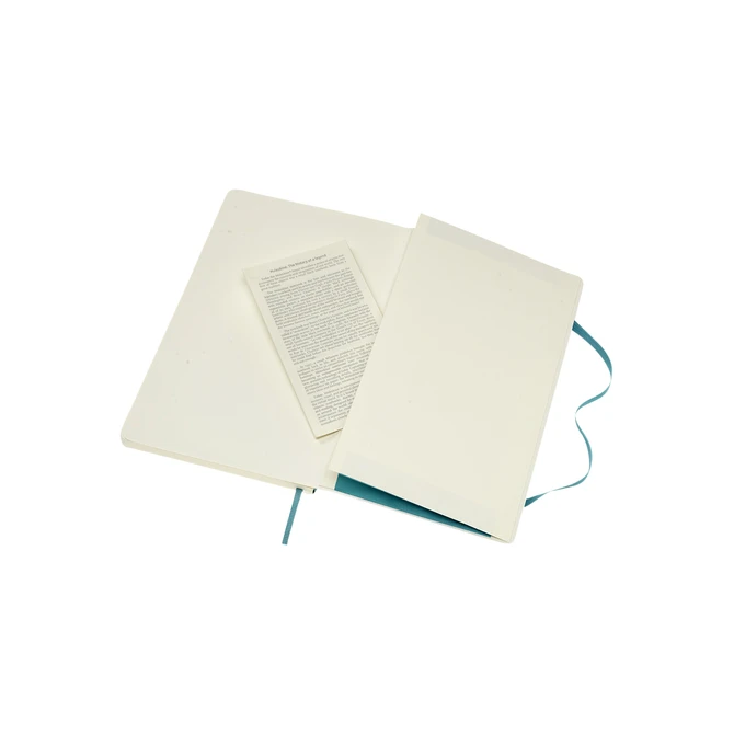 Notitieboek Moleskine large 130x210mm lijn soft cover reef blue