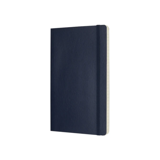 Notitieboek Moleskine large 130x210mm lijn soft cover sapphire blue