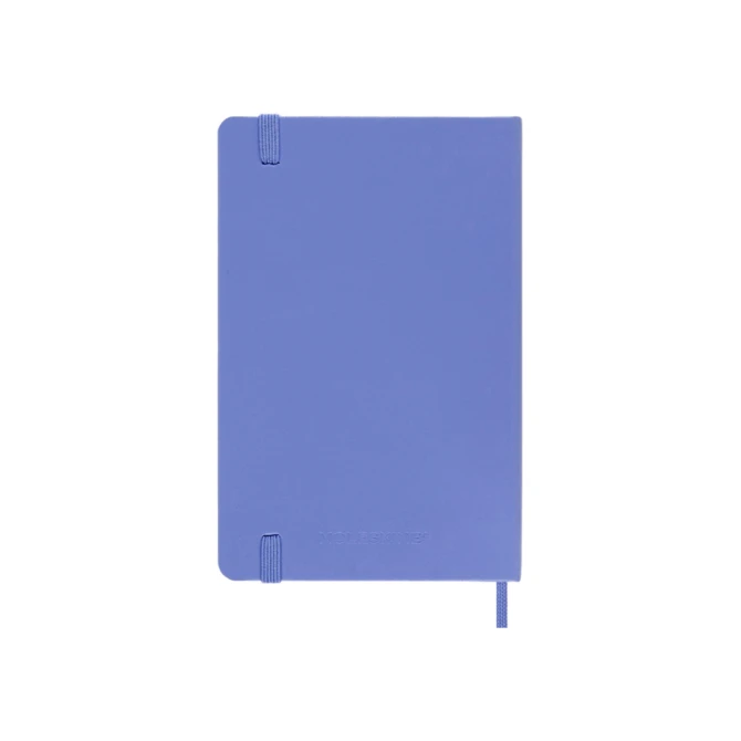 Notitieboek Moleskine pocket 90x140mm blanco hard cover hydrangea blue